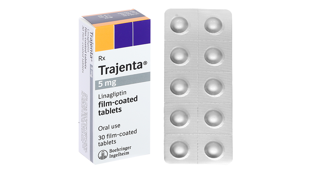 Trajenta 5mg trị đái tháo đường (3 vỉ x 10 viên)