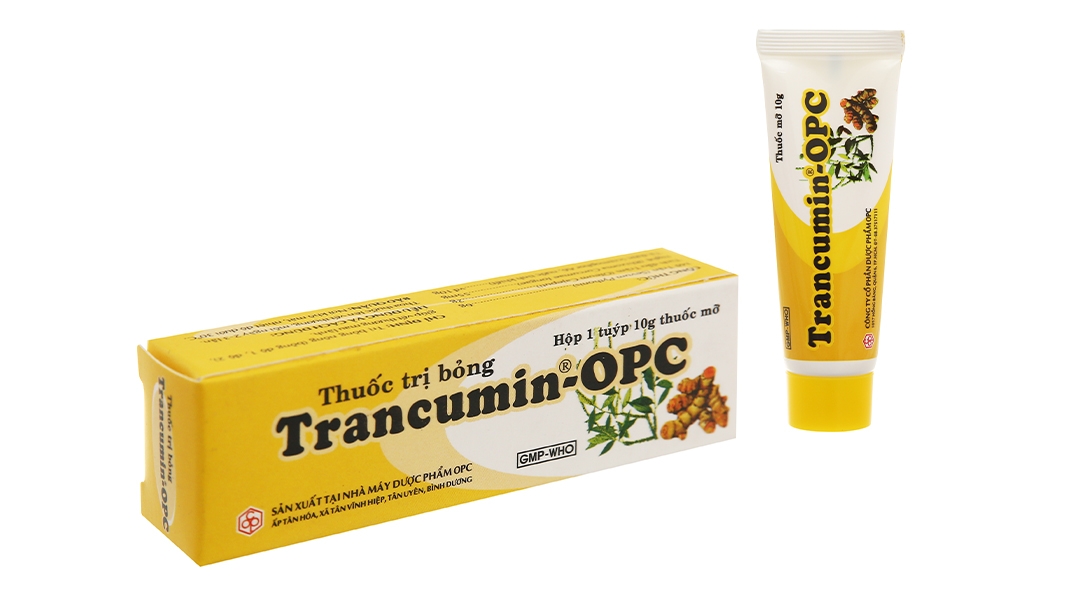 Thuốc mỡ bôi da Trancumin OPC trị bỏng tuýp 10g