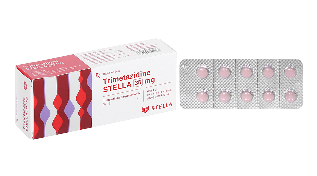 Trimetazidine Stella 35mg trị đau thắt ngực (3 vỉ x 10 viên)