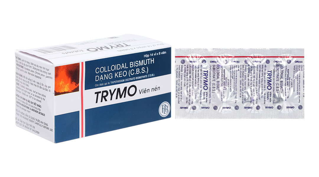 Trymo Tablets 120mg trị viêm loét dạ dày, tá tràng (14 vỉ x 8 viên)