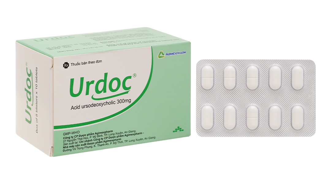 Urdoc 300mg hỗ trợ trị bệnh lý về gan mật (8 vỉ x 10 viên)