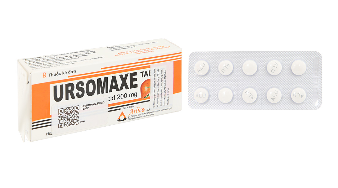 Ursomaxe 200mg bảo vệ, phục hồi, cải thiện chức năng gan (3 vỉ x 10 viên)