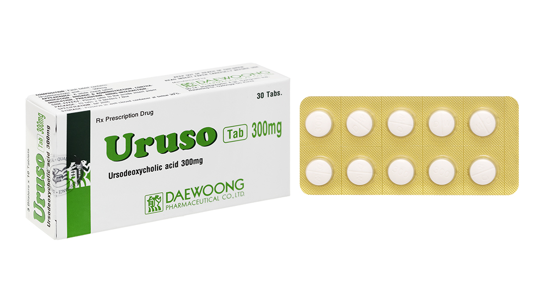 Uruso Tab 300mg hỗ trợ trị bệnh lý về gan mật (3 vỉ x 10 viên)