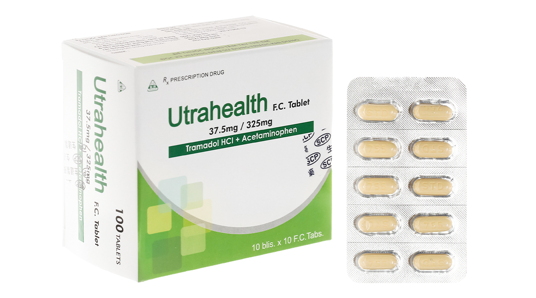 Utrahealth F.C Tablet trị các cơn đau trung bình đến nặng (10 vỉ x 10 viên)