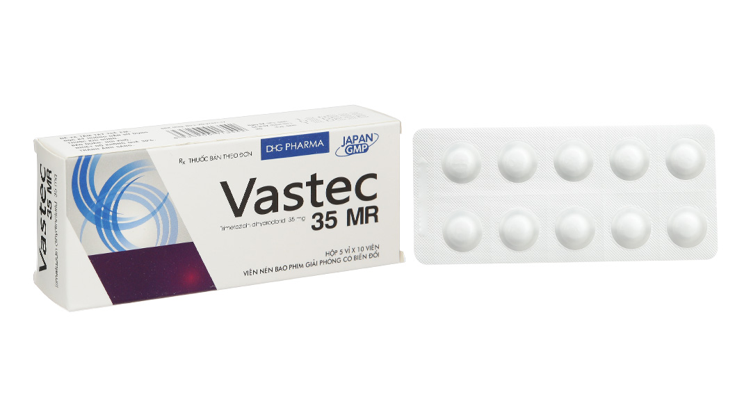 Vastec 35 MR trị đau thắt ngực (5 vỉ x 10 viên)