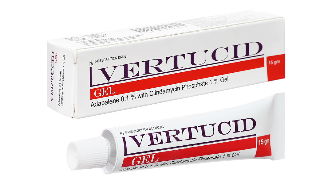 Gel bôi Vertucid trị mụn trứng cá tuýp 15g