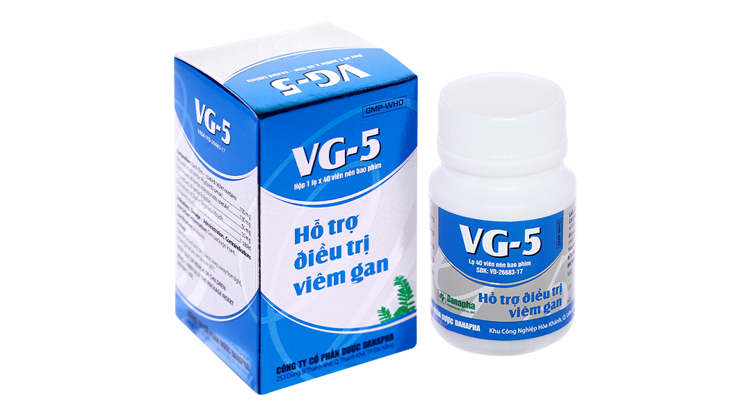 VG-5 hỗ trợ trị bệnh lý về gan lọ 40 viên