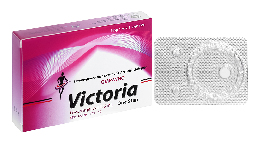 Victoria One Step thuốc tránh thai khẩn cấp trong vòng 72 giờ (1 vỉ x 1 viên)