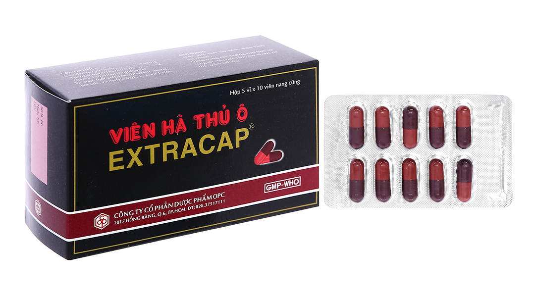 Viên Hà Thủ Ô Extracap trị suy nhược, tóc bạc sớm (5 vỉ x 10 viên)