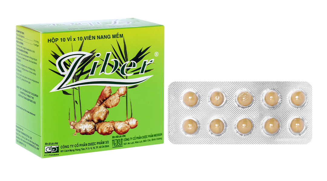 Ziber trị ho, cảm mạo (10 vỉ x 10 viên)