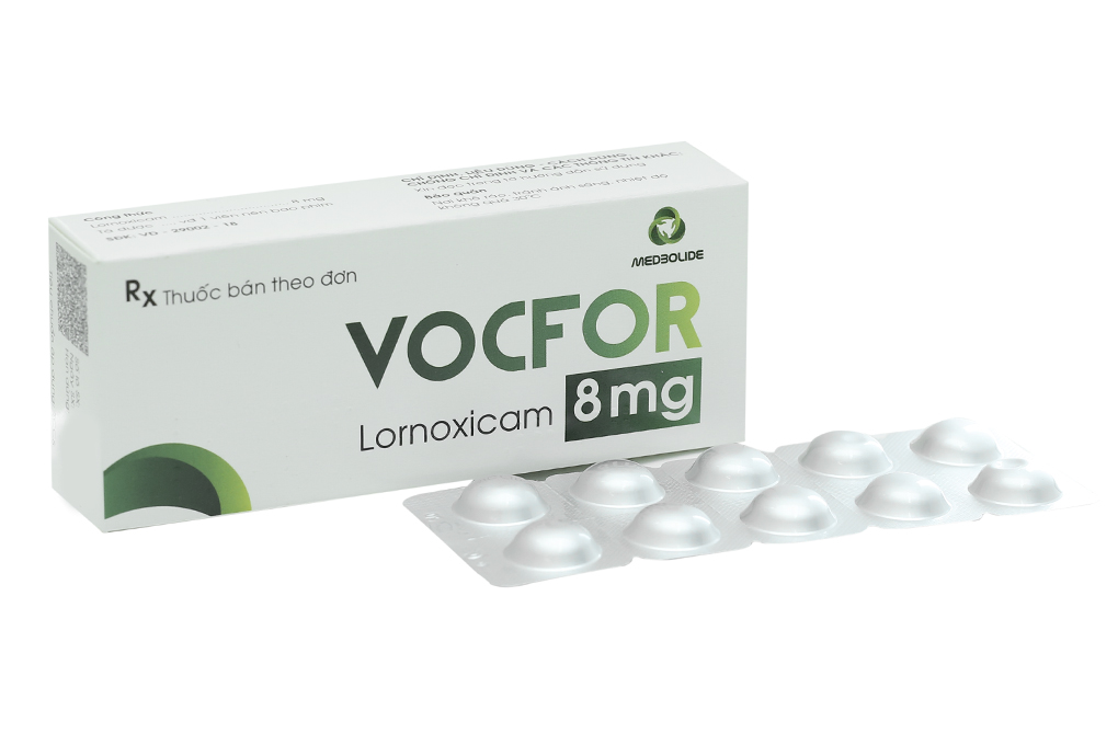 Vocfor 8mg giảm đau, kháng viêm xương khớp (3 vỉ x 10 viên)