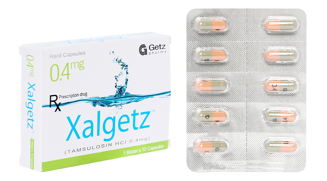 Xalgetz 0.4mg trị phì đại tuyến tiền liệt (1 vỉ x 10 viên)