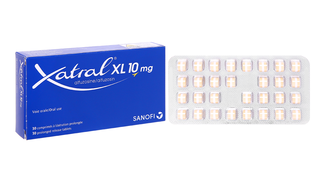 Xatral XL 10mg trị phì đại tuyến tiền liệt (1 vỉ x 30 viên)